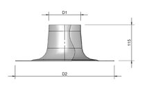 M&G aluminium plakplaat 204mm 400453210